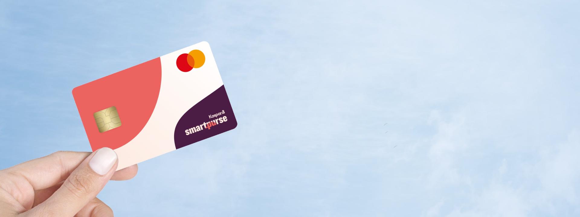 Female hand holding card