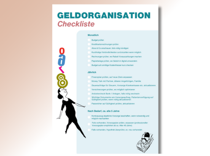 Illustration Checkliste Rich, Richer, Me